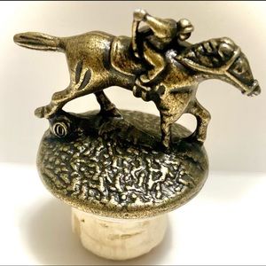 Blanton’s Bourbon "O" horse and jockey Bottle Stopper